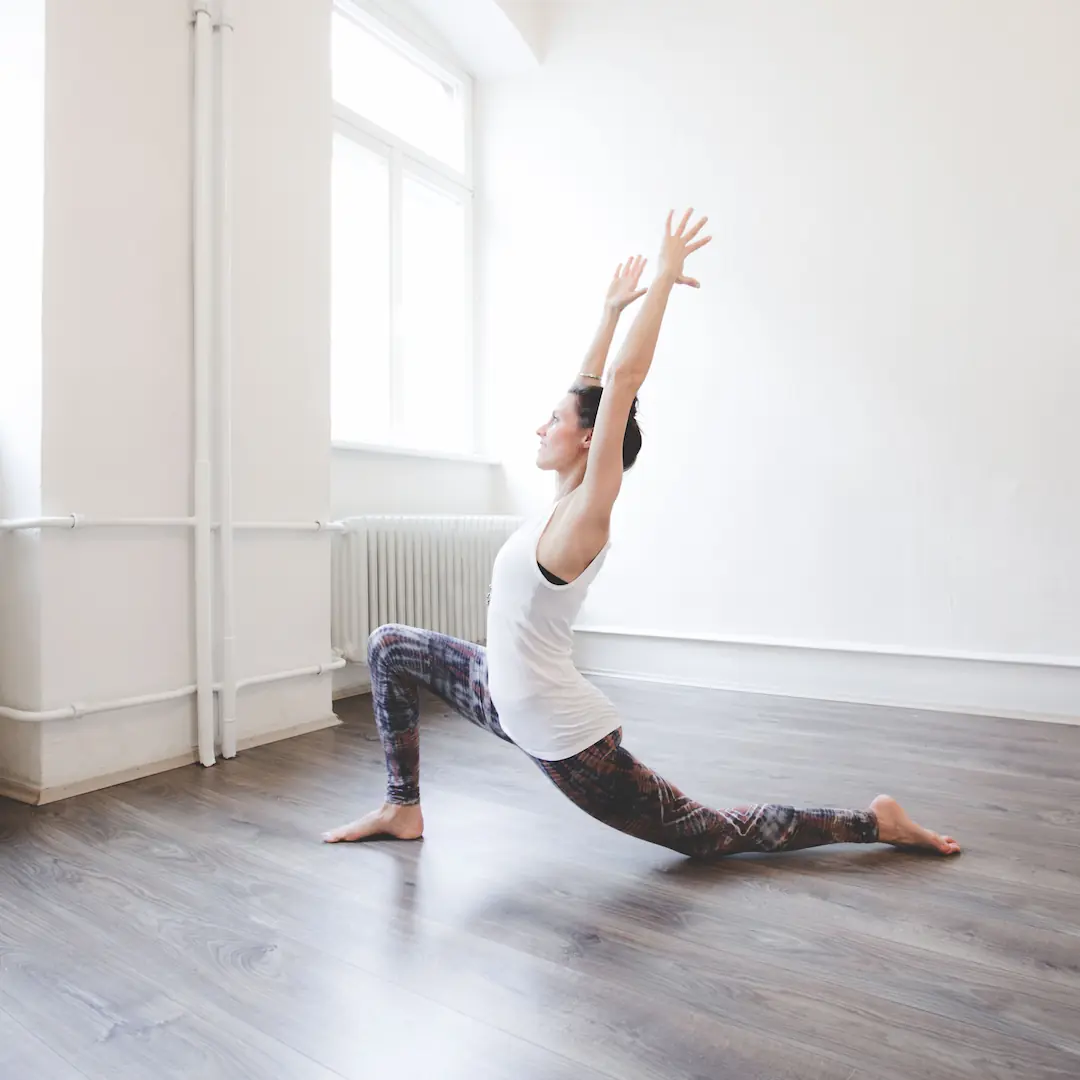 Yogini in Anjaneyasana