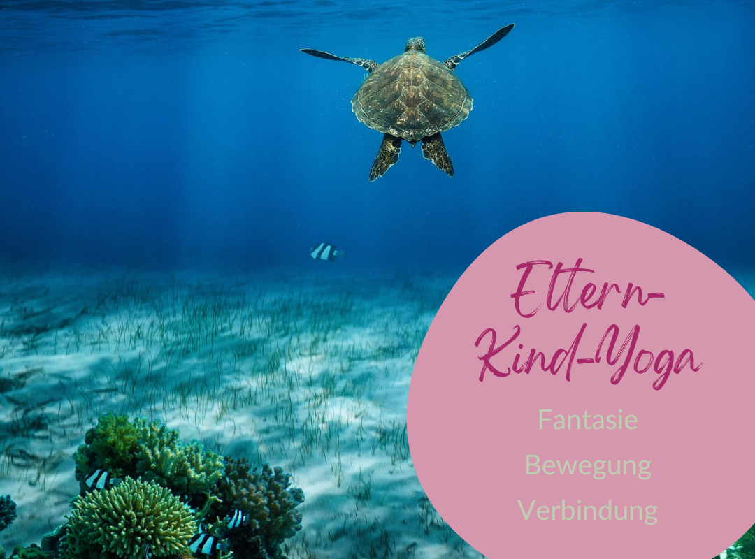 Unterwasser als Motto der Eltern-Kind-Yoga Auszeit